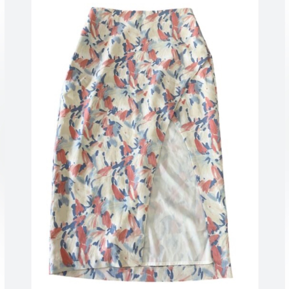 Abercrombie Floral Midi Skirt
